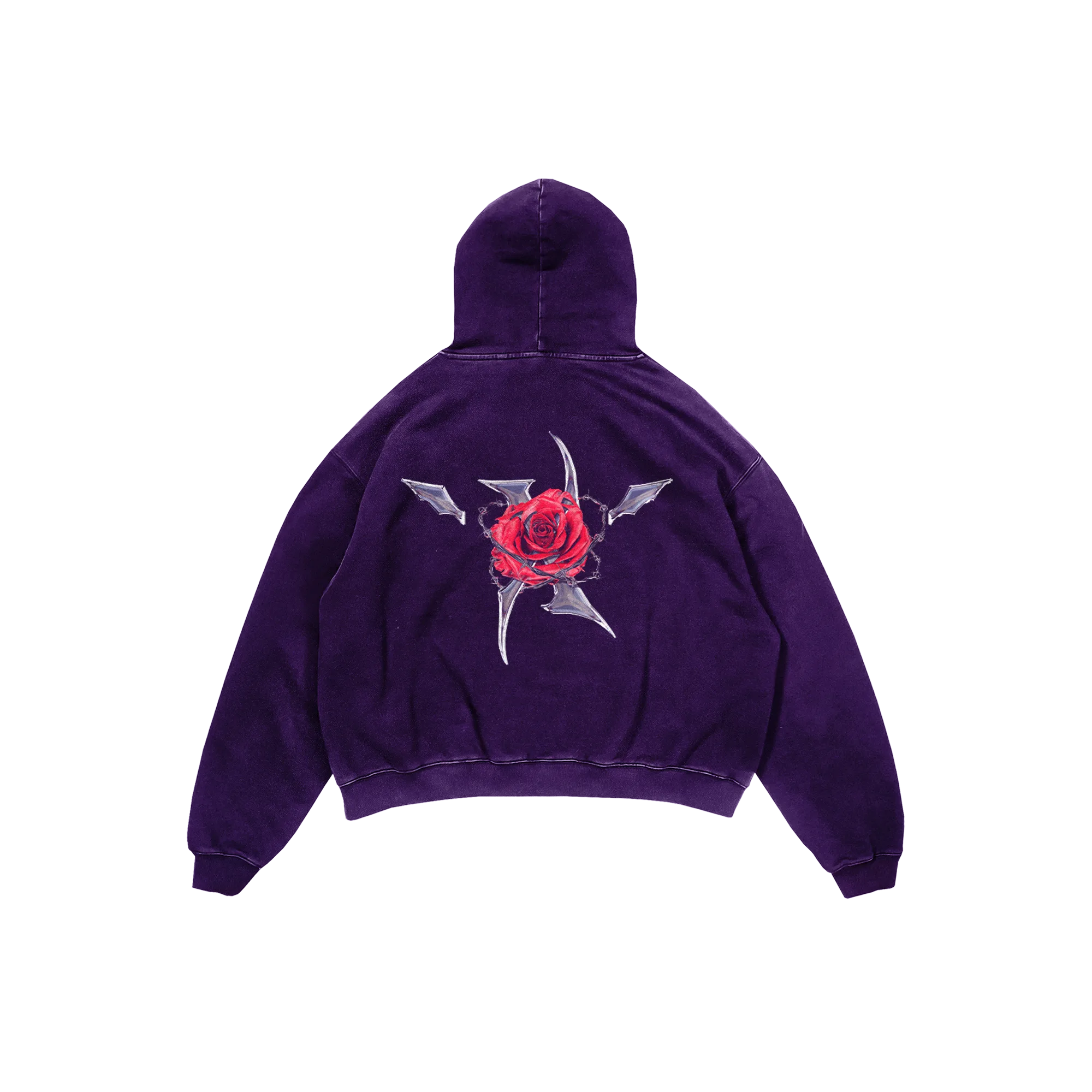 Hoodie X-Rose Metalic Rose Purpule