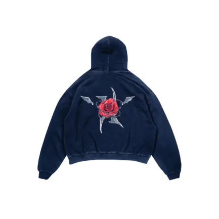 Hoodie X-Rose Metalic Rose Blue