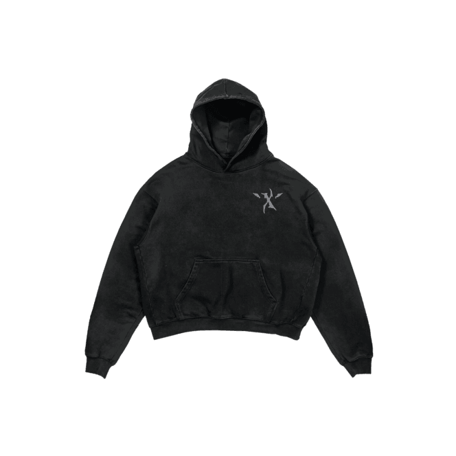 Hoodie X-Rose Metalic Rose Black - Image 2